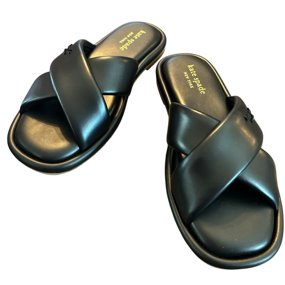 Kate Spade Rio Slide Sandal Black Size 8 - Picture 6 of 11